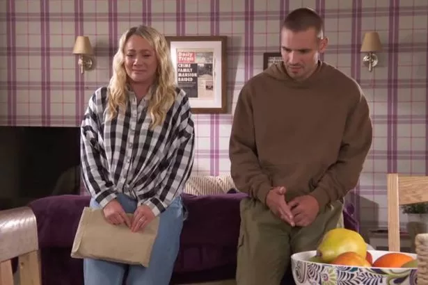 Leela and Abe in Hollyoaks