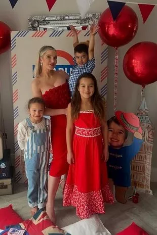 Helen Flanagan and her three kids celebrate son Charlie's fourth birthday