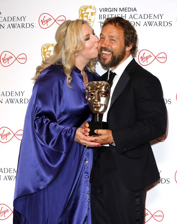 Stephen Graham with his wife Hannah Walters