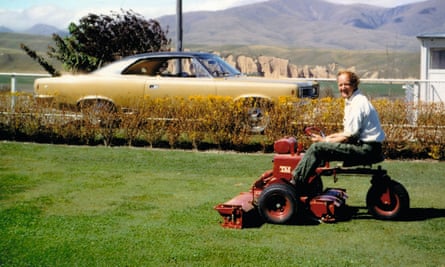 Central Otago Couture, Eden Hore in the early 1970s, wearing his famous leopard print shirt.