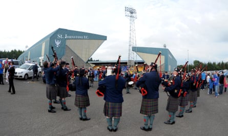 St Johnstone supporters welcome Eskisehirspor fans to McDiarmid Park.