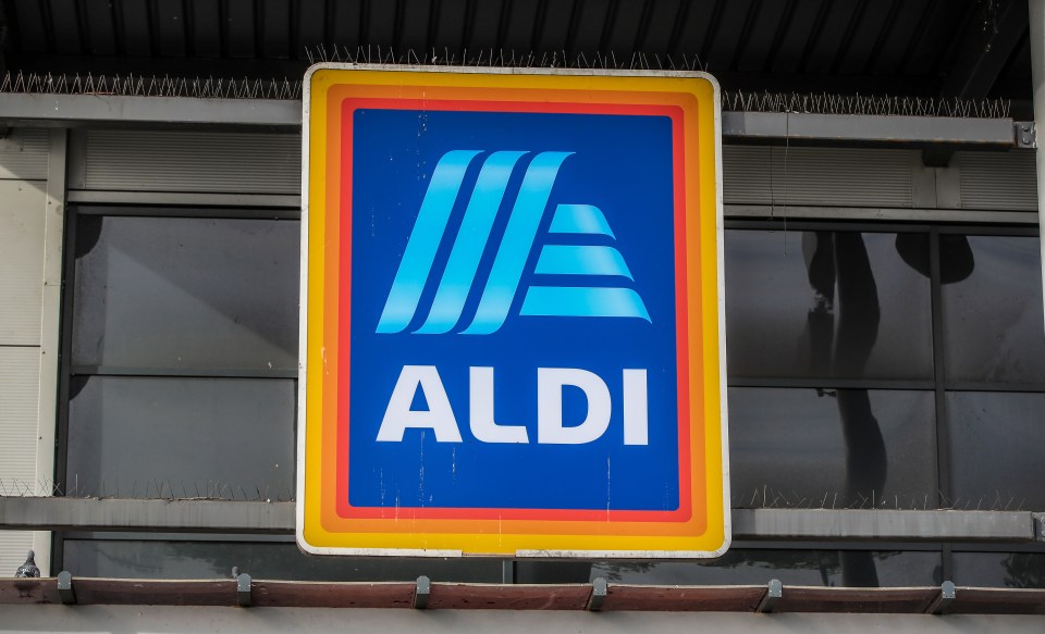 Aldi store sign.