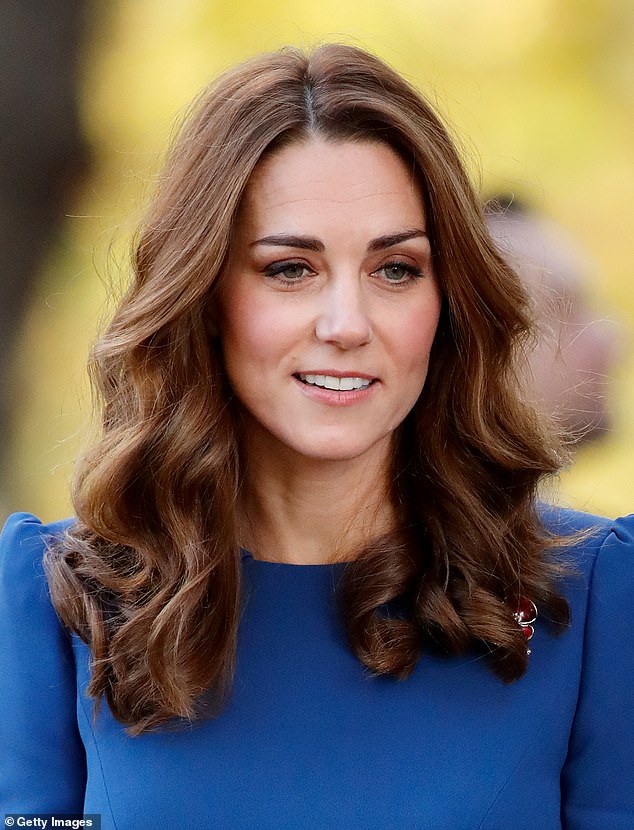 2018: Kate showcased a glamorous make-up look and an immaculate hairstyle for a trip to the Imperial War Museum in October