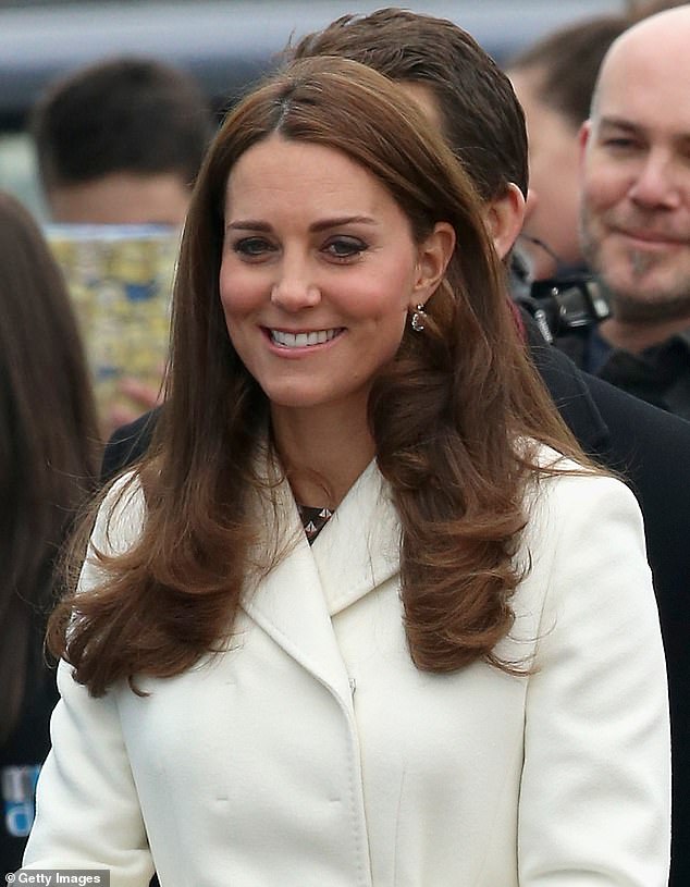 2015: The Princess appeared sun-kissed on a visit to Portsmouth in February