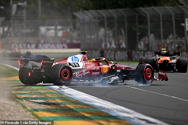 The seven-time world champion survived a spin during the second session in Melbourne