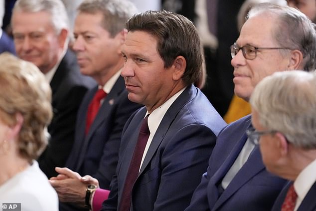 Florida Gov. Ron DeSantis was at the White House event