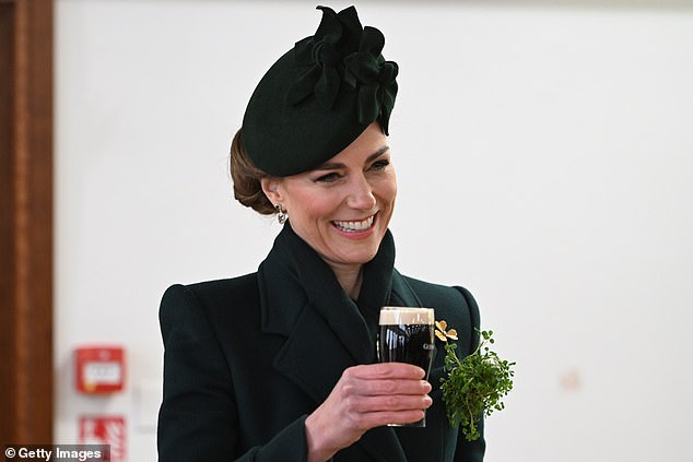 While Catherine is understandably focusing on long-term recovery, she was also relaxed enough to enjoy a half pint of Guinness earlier this week