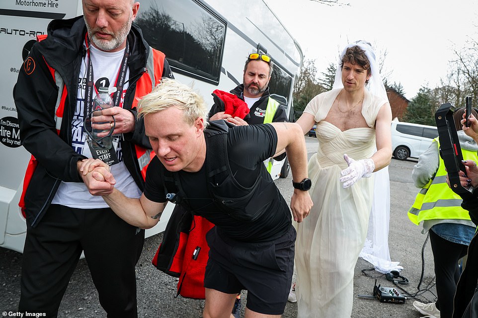 The BBC Radio 1 presenter, 36, is just hours away from completing his 150-mile, five-day run from London to Salford for Comic Relief , with donations incredibly reaching over £1.3million so far