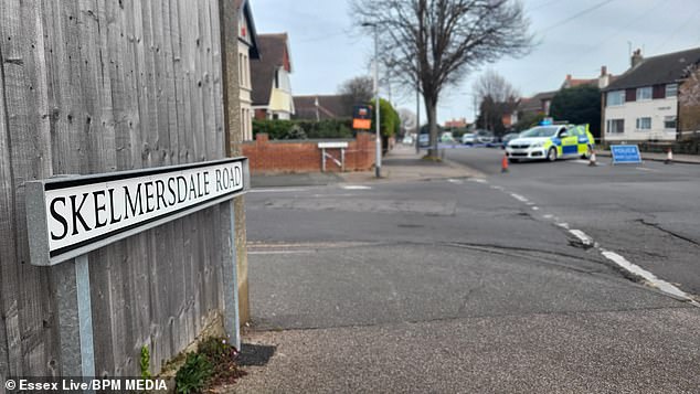 Officers were called to a scene in Skelmersdale Road, Clacton, at around 11:30am this morning