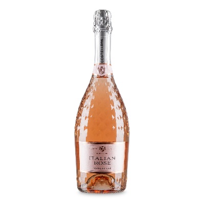 Bottle of Italian rosé sparkling wine.