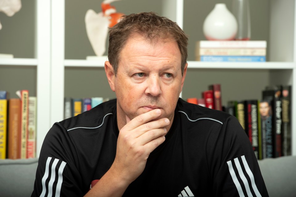 Portrait of Colin Lewin, former Arsenal physiotherapist.