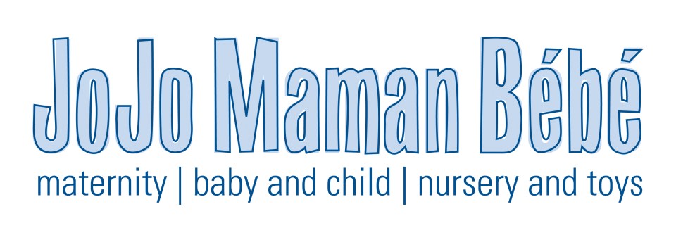 Jojo Maman Bébé logo: maternity, baby and child, nursery and toys.