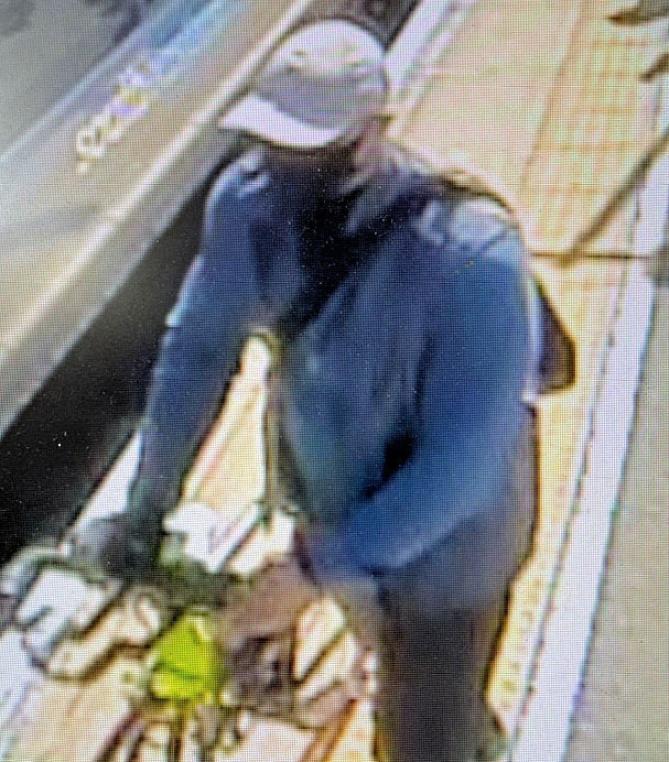 CCTV image of a burglary suspect.