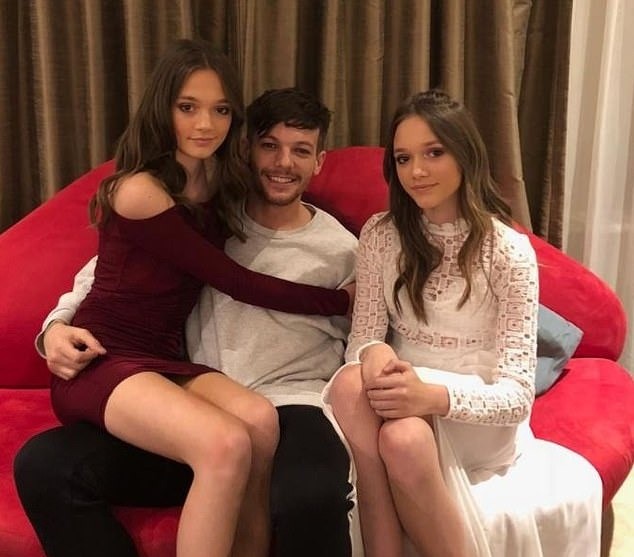 Phoebe Tomlinson with her brother Louis.