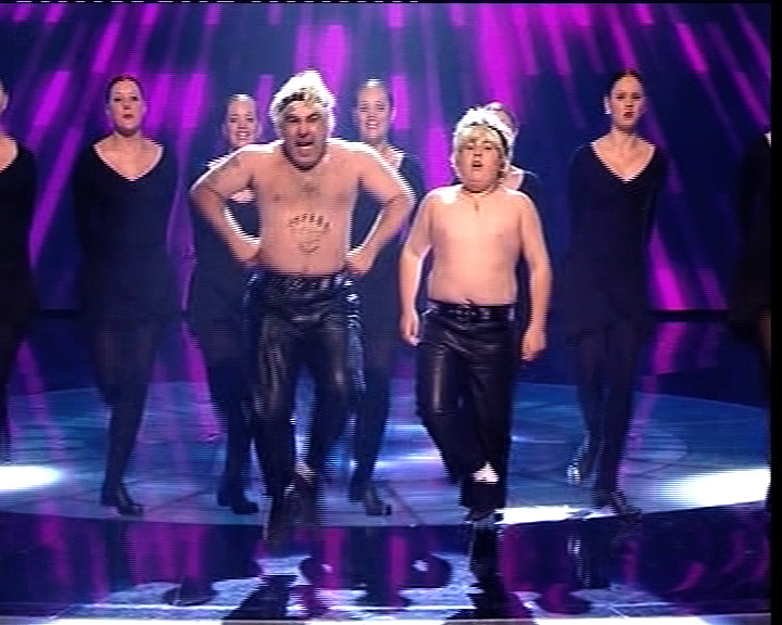 Stavros Flatley performing on Britain's Got Talent.