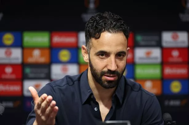 Ruben Amorim speaks to the media