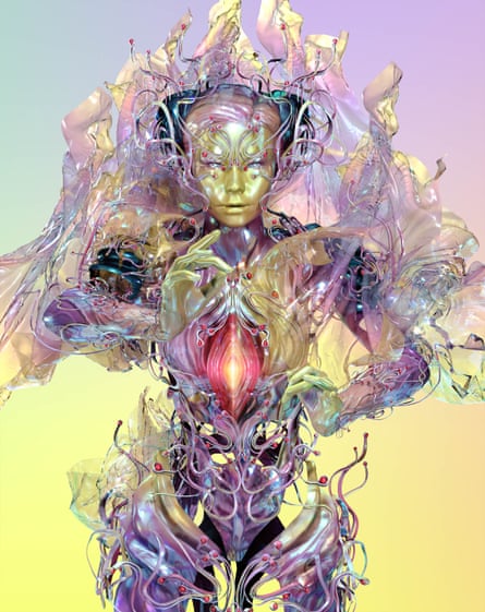 Andrew Thomas Huang and James Merry’s Björk: Virtual Avatars, 2017, from the exhibition Virtual Beauty.