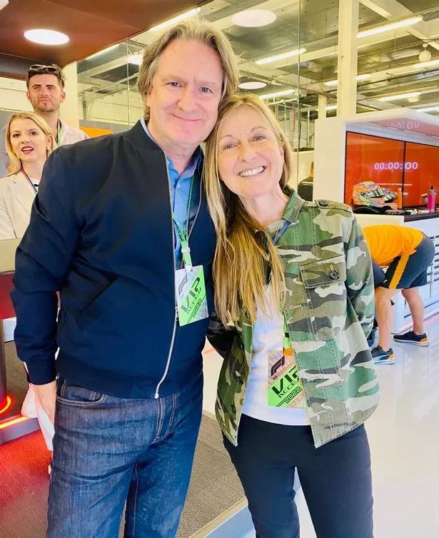 Fiona Phillips, who was diagnosed in 2022, with her husband Martin