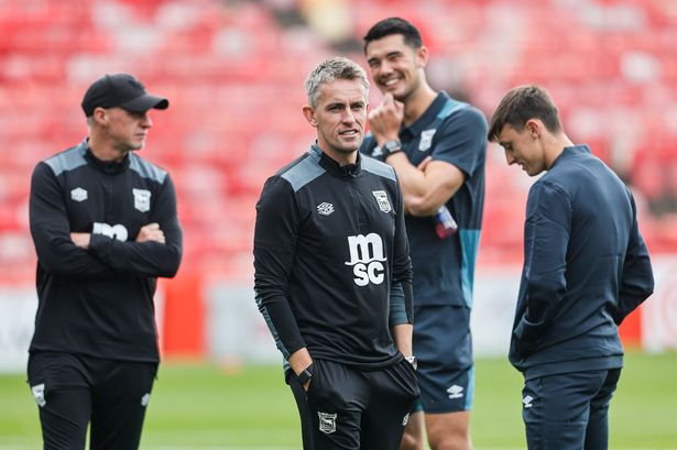 Ipswich Manager Kieran McKenna ahead of facing Aberdeen