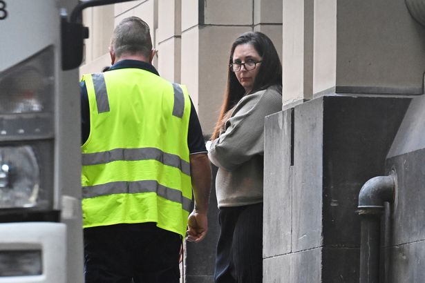 Erin Patterson leaves a court in Melbourne, Australia, on April 15, 2025