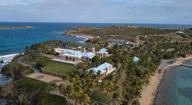 Epstein's former home on the island of Little St. James in the US Virgin Islands