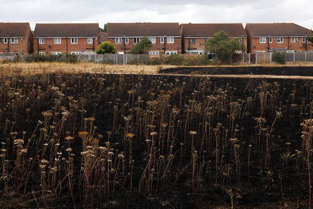 A huge grass fire that sparked evacuations in Dagenham, East London is now believed to have been started deliberately
