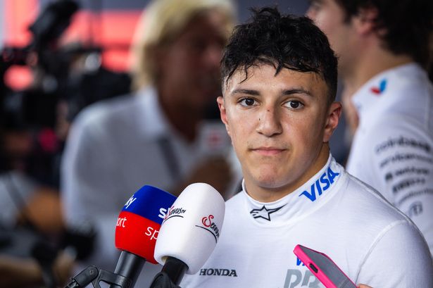 Isack Hadjar speaks to German-language TV after the Hungarian Grand Prix