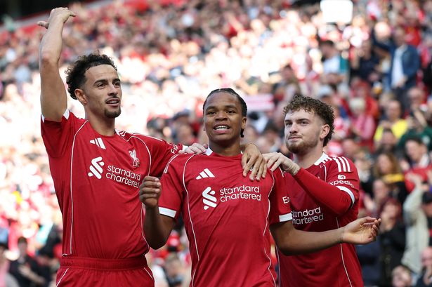 Rio Ngumoha got Anfield on its feet with his superb goal inside two minutes