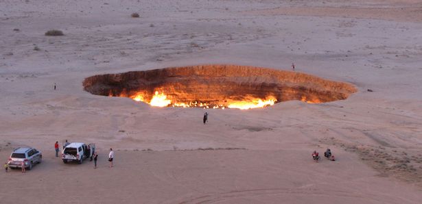 picture taken on May 3, 2014, shows people visiting