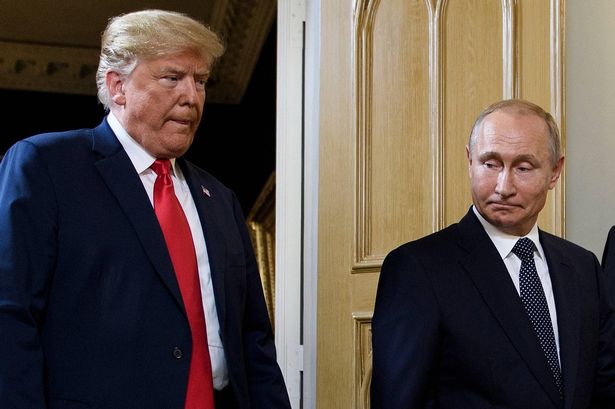 Trump and Putin here pictured in 2018 as the US leader teases a fresh meeting with the Russian president