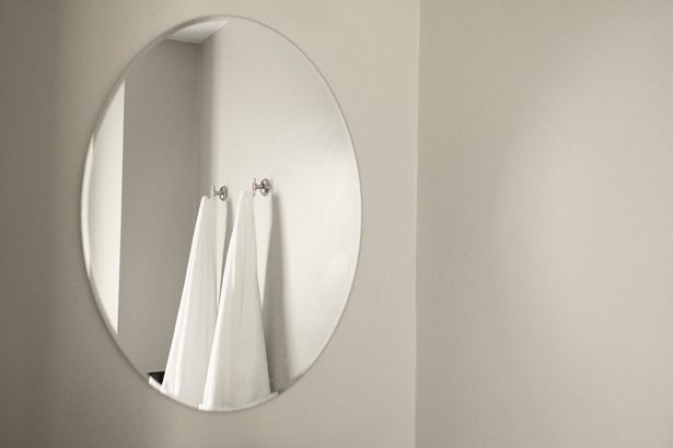 Mirror in hotel room