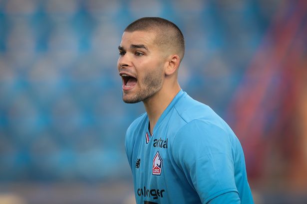 Lucas Chevalier in pre-season action for Lille
