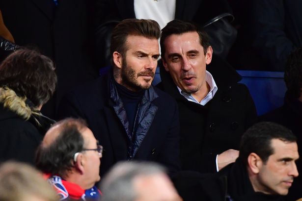 David Beckham and Gary Neville