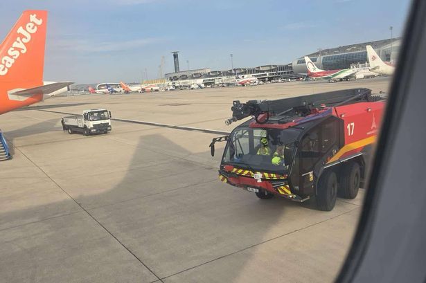 An image from inside the easyJet plane
