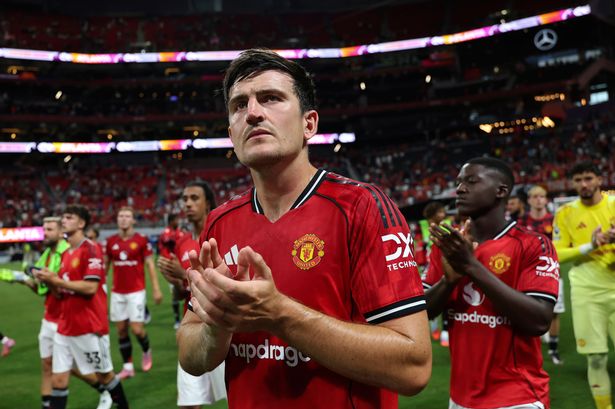 Harry Maguire during Manchester United's pre-season tour