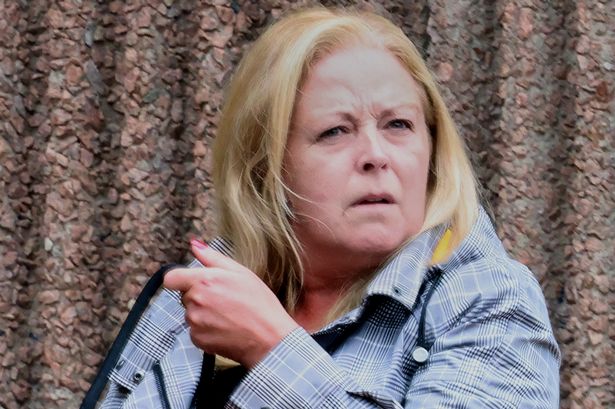 Nicola Kennerley leaving court.
