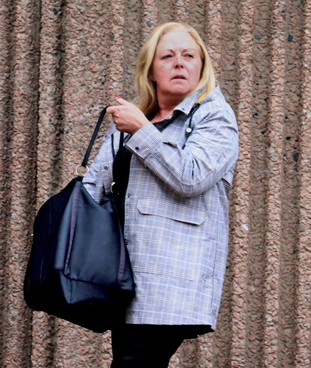 Nicola Kennerley leaving court.