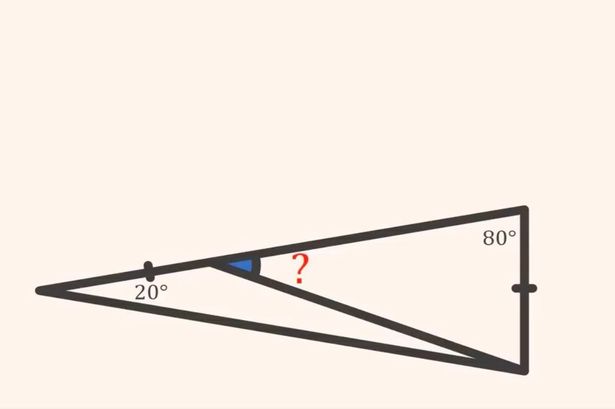 A maths professor said only two per cent of people can solve this geometry problem