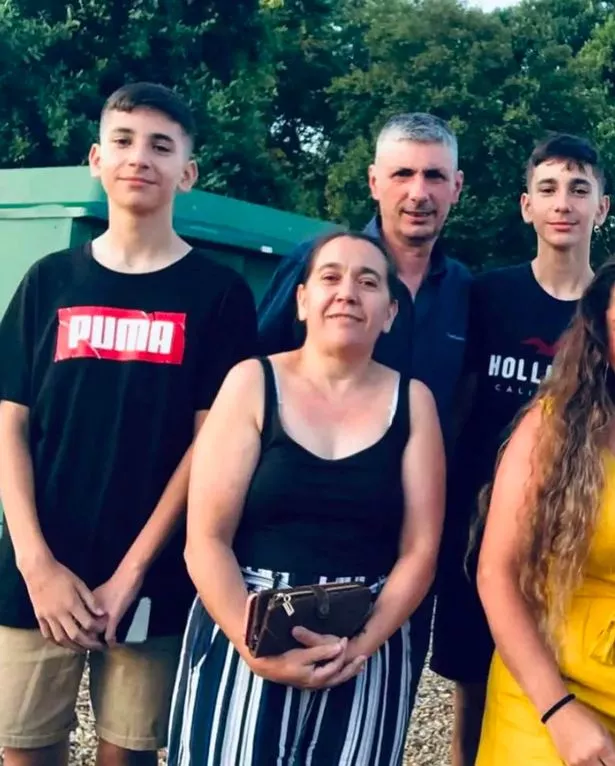 Domingos Serrano, 55, his wife Maria, 51, and their 20-year-old twin sons Domingos and Afons