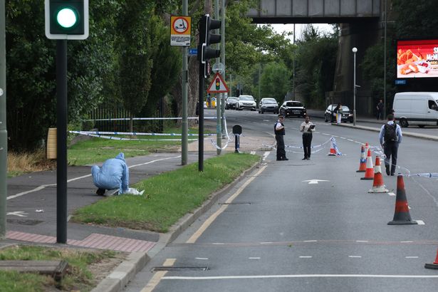 A police cordon remains in place at the scene today