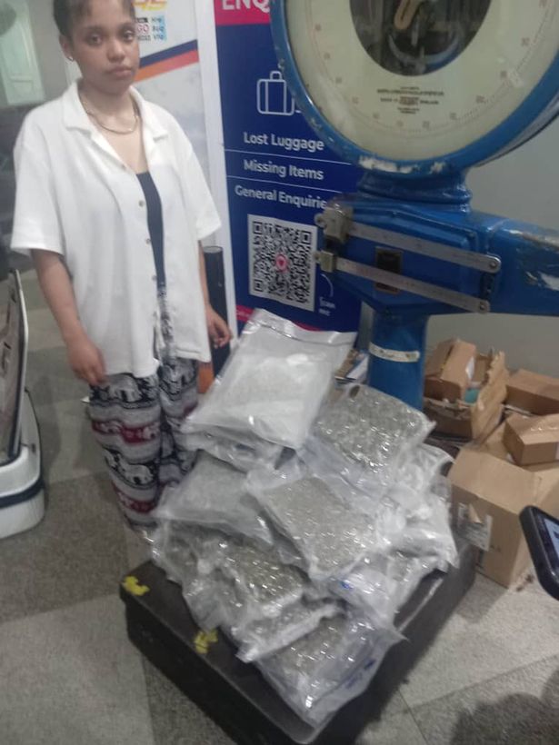 The pair were found with 65.41kg of cannabis at Robert Mugabe International Airport in Harare