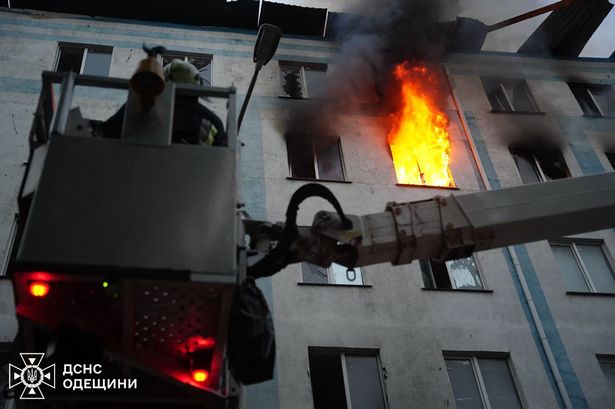 Odesa burns after Russian missile attack