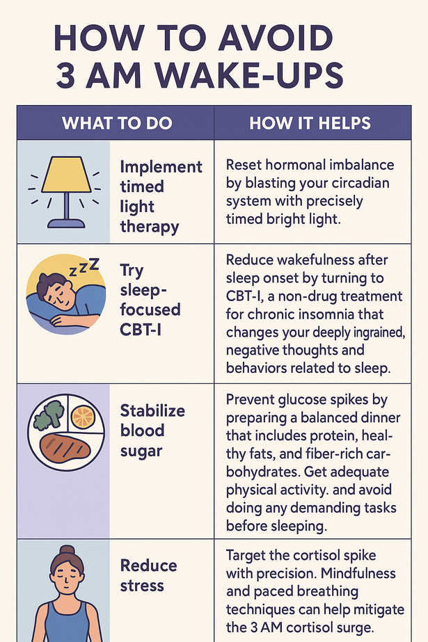 Following these simple steps could help women avoid sleepless nights