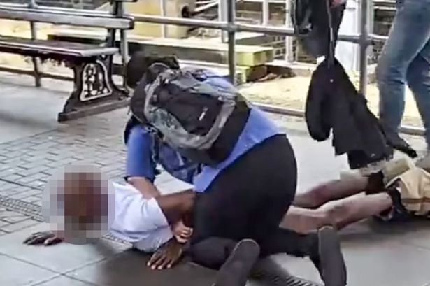A video grab of the incident
