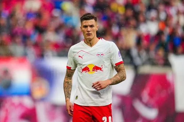 Benjamin Sesko is the subject of a transfer battle between Man Utd and Newcastle