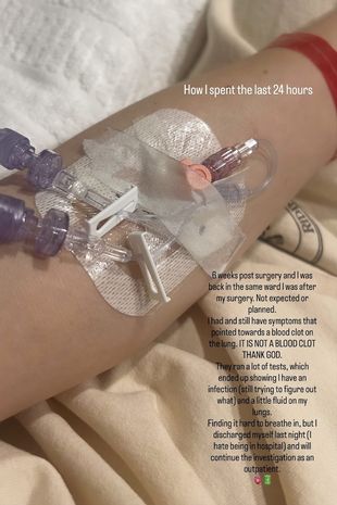 Jessie J shared her hospital news with fans on social media