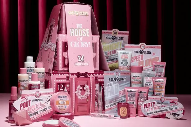 Inside the Soap and Glory beauty advent calendar for 2025, priced at £48