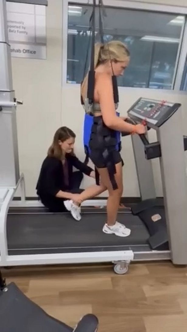 Samantha learning to walk