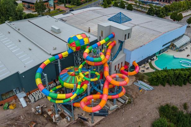 Waterworld water park exterior aerial image