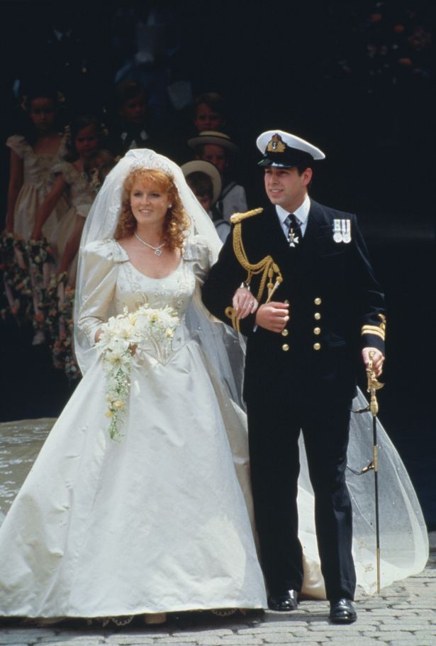 Prince Andrew and Sarah Ferguson on their wedding day